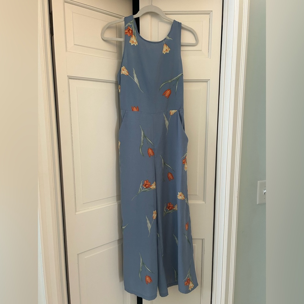 Floral Sleeveless Jumpsuit